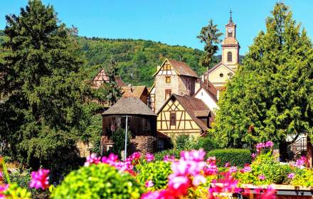 village de riquewihr en alsace