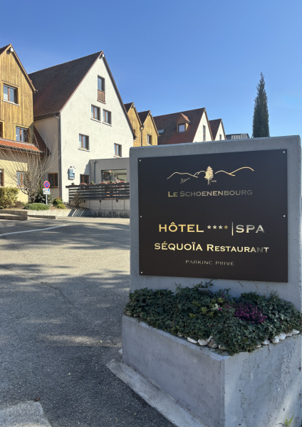 Almuerzo, hotel schoenenbourg en el centro de riquewihr