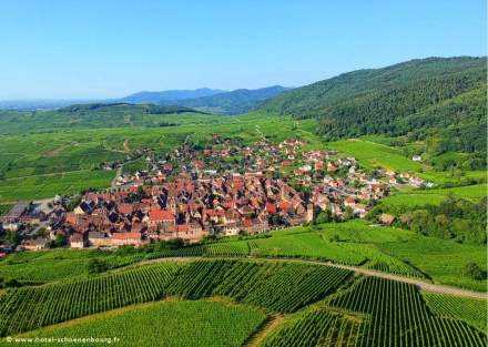 pueblo de riquewihr en alsacia